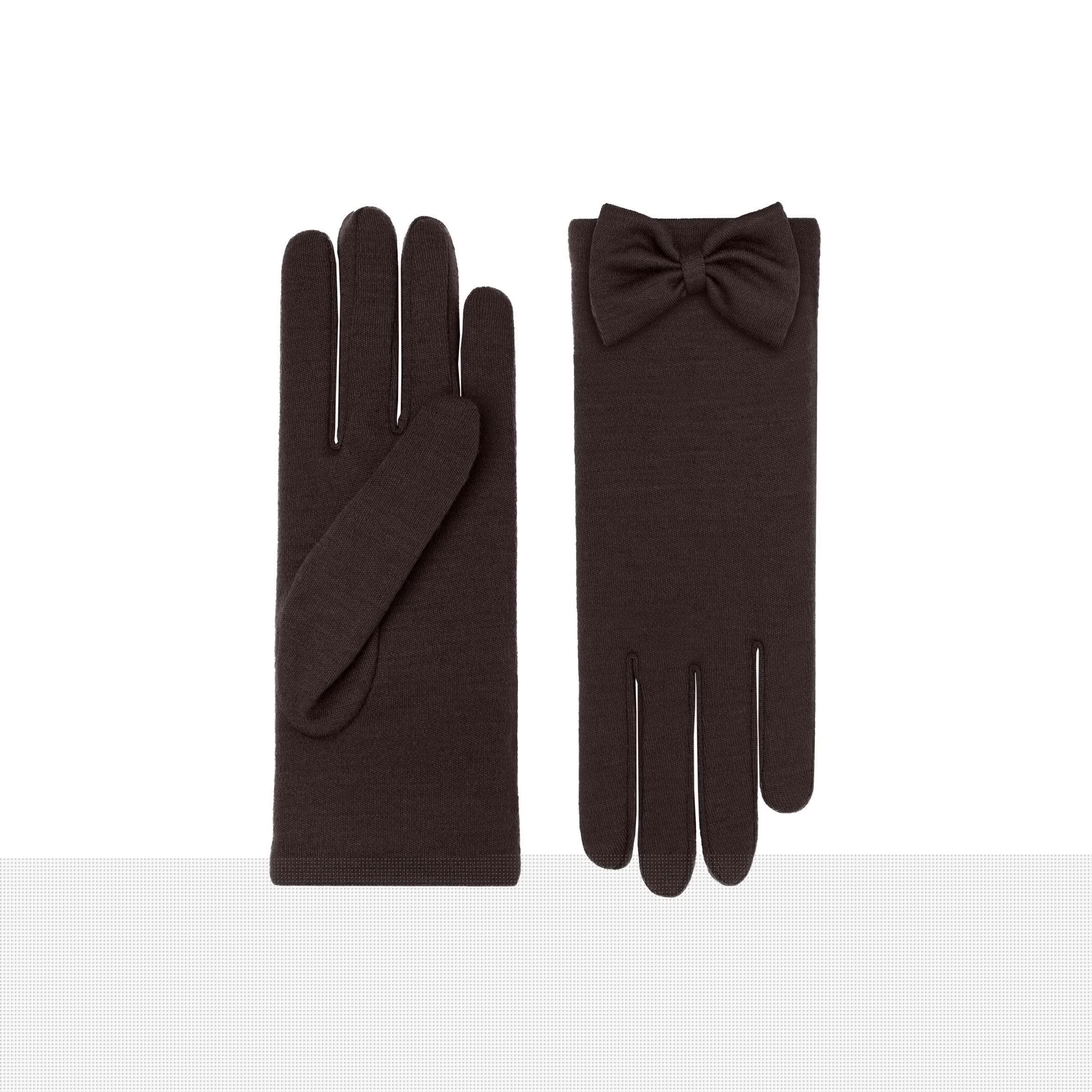 Beatrice | Merino Wool Glove-Chocolate-Cornelia James