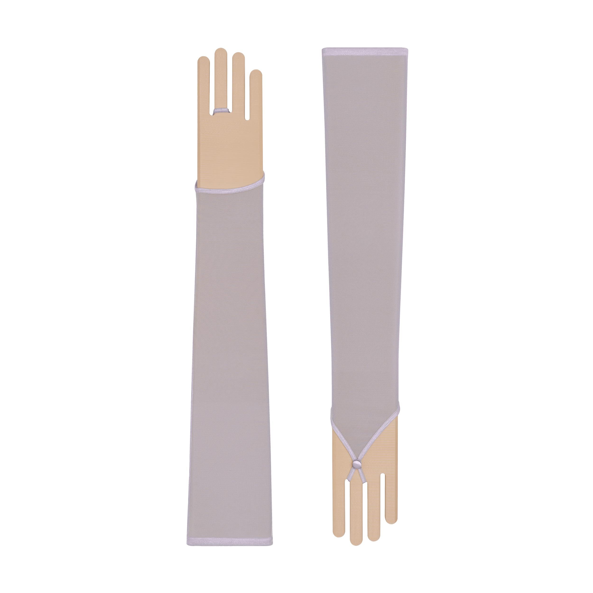 Electra | Tulle Fingerless Glove-Covered Buttons-Cornelia James
