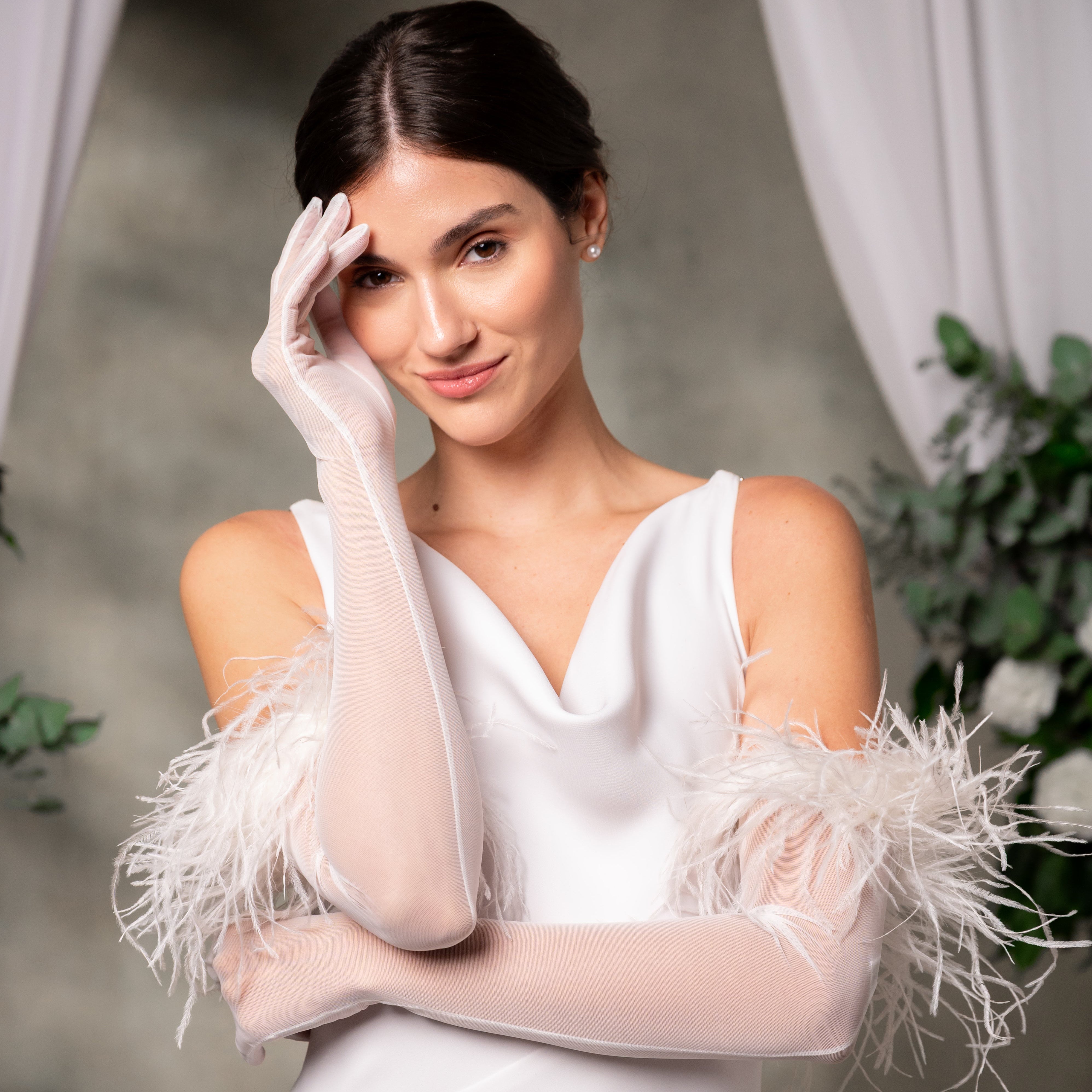 Sofia | Bridal Tulle Opera Glove