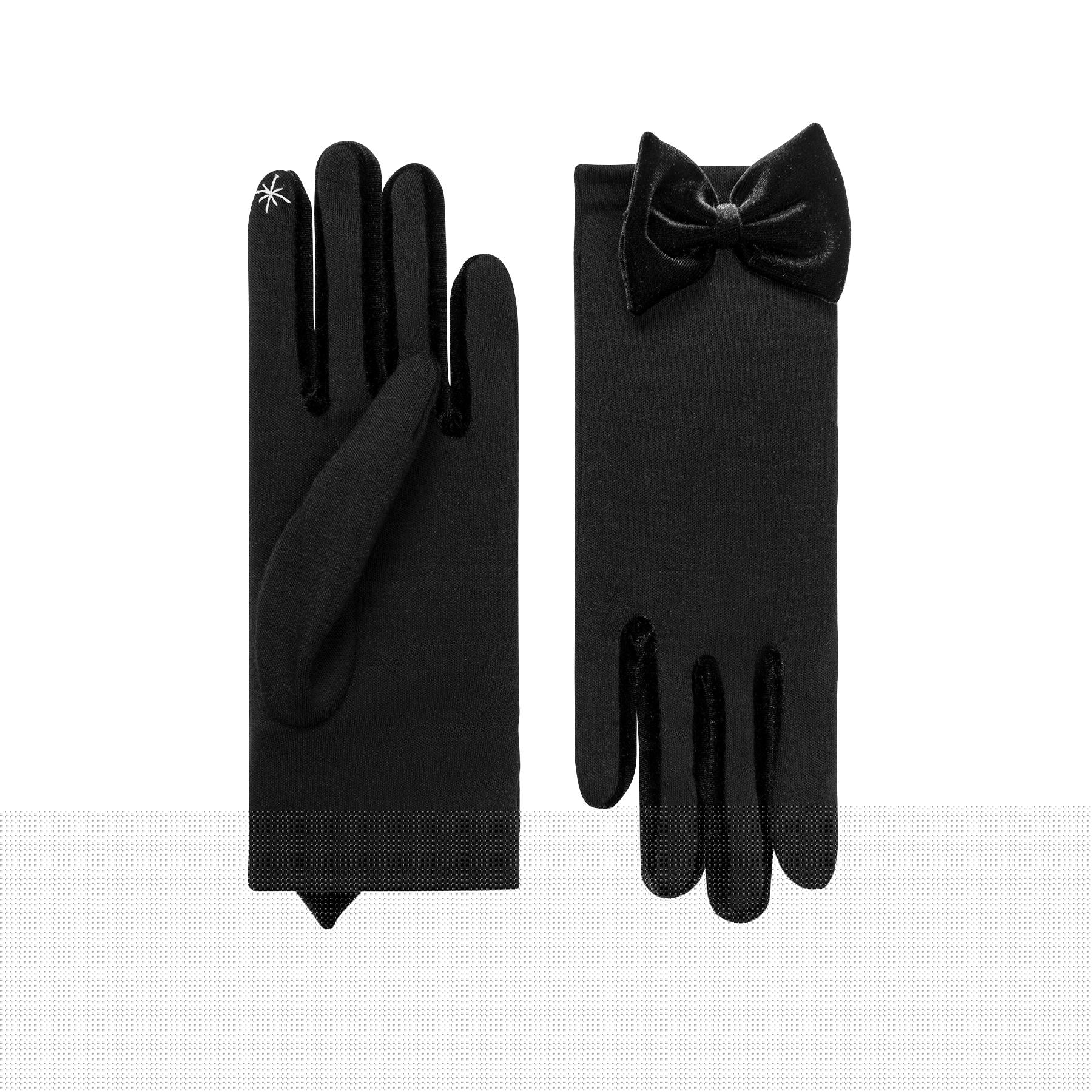 Aimée | Merino Wool Glove-Black-Cornelia James